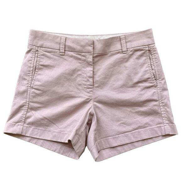 J. Crew Pale Lilac Purple Lavender Haze 4" Inch Chino Shorts. Pockets. 2. - Picture 1 of 9